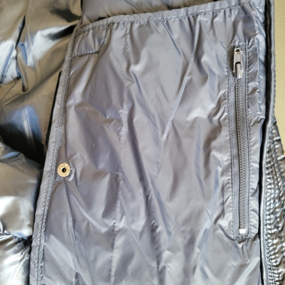 Donna Karen NewYork puffer jacket women's medium navy NWT  zip on off ho… - Picture 8 of 13